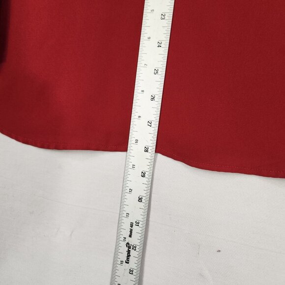 Torrid Harper Women's 2X Sleeve Popover Blouse Maroon Elegant Basic Lightweight - Picture 5 of 8